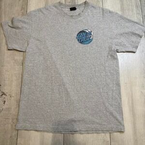 Vintage Santa Cruz grey skateboarding t-shirt